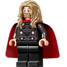 LEGO Thor s Černá Oblek a Dlouhé vlasy Minifigurka