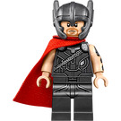 LEGO Thor s Pearl Dark Šedá Oblek s Helma a Plášť Minifigurka