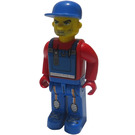 LEGO Traktor Řidič s Blue Montérky Minifigurka