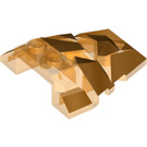 LEGO Roof Rock Tile 4 x 4 with Jagged Angles with Gold Surface (45843)