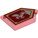 LEGO Dlaždice 2 x 3 Pentagonal s stříbrný Pegasus Power Štít (22385 / 29092)