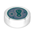 LEGO Dlaždice 1 x 1 Kulatá s Cell Culture v Petri Dish (35380 / 98461)