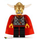 LEGO Viking King s Červená Plášť Minifigurka