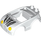 LEGO Duplo Auto Tělo s Yellow Headlights s Zebra Pruhy (12109 / 93671)