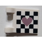 LEGO Vlajka 2 x 2 s Heart Samolepka bez Flared Edge (2335)