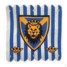 LEGO Hanging Cloth 16 x 16 with Blue Stripes and Crowns and Lion Head Shield