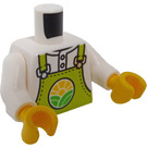 LEGO Minifigurka Trup Košile s Limetková Bib Kombinézy s City Farm logo (973 / 76382)