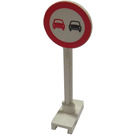 LEGO Roadsign Kolo s No Overtaking Vzor