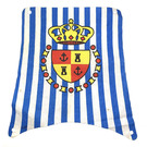 LEGO Sail with Blue Stripes and Red and Yellow Shield and Crown