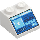 LEGO Sklon 2 x 2 (45°) s Control Panel s Targeting Screen (3039 / 73773)