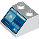 LEGO Sklon 2 x 2 (45°) s Control Panel s Targeting Screen (3039 / 73773)