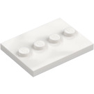 LEGO Dlaždice 3 x 4 s Čtyři Cvočky (17836 / 88646)