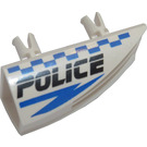 LEGO Vozidlo Postranní Flaring Intake 1 x 4 s Modrá Checkered Policie logo - Pravá (30647 / 41026)