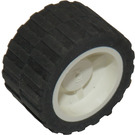 LEGO Wheel Hub 14.8 x 16.8 with Centre Groove with Tire 24 x 14 Shallow Tread (Tread Small Hub) without Band around Center of Tread (30285)