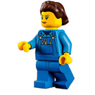 LEGO Žena s Blue Mechanic Montérky Minifigurka