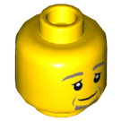 LEGO Dr. Barnaby Wylde Minifigure Hlava (Zapuštěný masivní čep) (3626 / 98832)