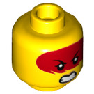 LEGO Harumi Minifigure Hlava (Zapuštěný masivní čep) (3626 / 39059)