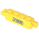 LEGO Závěs Kostka 1 x 4 Zamykání Dvojitý s '7633' Samolepka (30387 / 54661)