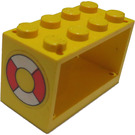 LEGO Hadička Reel 2 x 4 x 2 Držák s Life Prsten Samolepka (4209)