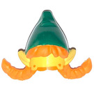 LEGO Moulded Ears s Green Čepice a Orange Pigtails