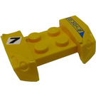 LEGO Blatník Deska 2 x 4 s Overhanging Headlights s '7' a 'Kyoto' Samolepka (44674)