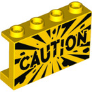 LEGO Panel 1 x 4 x 2 s "Caution" a Explosion Burst (14718 / 74082)