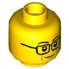 LEGO Santa Claus (City Adventní kalendář) Minifigure Hlava (Zapuštěný masivní čep) (3626 / 79238)