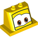 LEGO Čelní sklo 2 x 4 x 3 s Luigi Tvář (32928)
