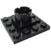 LEGO Black Boat Mast Základna 4 x 4 x 1 & 2/3 (6067)