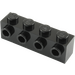 LEGO Black Kostka 1 x 4 s 4 Study na Jeden Postranní (30414)