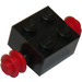 LEGO Kostka 2 x 2 s Red Single Kola (3137)