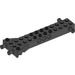 LEGO Black Kostka 4 x 12 s 4 Pins a Technic dírami (30621)