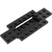 LEGO Black Auto Základna 10 x 4 x 2/3 s 4 x 2 Centre Well (30029)