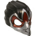 LEGO Black Raven Maska s stříbrný Zobák a Red Markings (12550 / 12845)