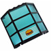 LEGO Okno Bay 3 x 8 x 6 s Průhledný Light Modrá Sklo s Hamburger Samolepka (30185)