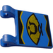 LEGO Blue Vlajka 2 x 2 s Samurai Gold Fan logo bez Flared Edge (2335)