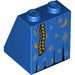 LEGO Blue Sklon 2 x 2 x 2 (65°) s Wizard Robe Vzor se spodní trubkou (3678 / 18309)