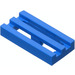 LEGO Blue Tile 1 x 2 Grille (se spodní drážkou) (2412 / 30244)