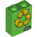 LEGO Kostka 1 x 2 x 2 s Recycle s vnitřním držákem čepu (3245 / 20245)
