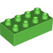 LEGO Bright Green Duplo Kostka 2 x 4 (3011 / 31459)