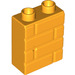 LEGO Bright Light Orange Duplo Kostka 1 x 2 x 2 s Kostka stěna Vzor (25550)
