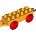LEGO Duplo Vlak Carriage s Red Kola a Moveable Hák (64668 / 73357)