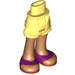LEGO Boky s Rolled Nahoru Shorts s Purple Sandals s tlustým pantem (11403)