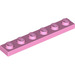LEGO Bright Pink Deska 1 x 6 (3666)