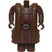 LEGO Minifig Hagrid Tělo s Brown Ruce a Shirt a Pás