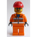LEGO City Bearded Konstrukce Worker Minifigurka