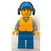 LEGO Coast Hlídat Crew Member s Headphones Minifigurka