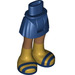 LEGO Boky s Basic Zakřivený Skirt s Gold Boots a Dark Modrá Pruhy s tlustým pantem (35634)