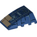 LEGO Dark Blue Klín 4 x 4 Trojnásobný Zakřivený bez Study s Kostka & Hieroglyphic (47753 / 93899)