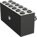 LEGO Windup - Motor 2 x 6 x 2 1/3 Assembly bez zvýšené základny hřídele (krátká osa)